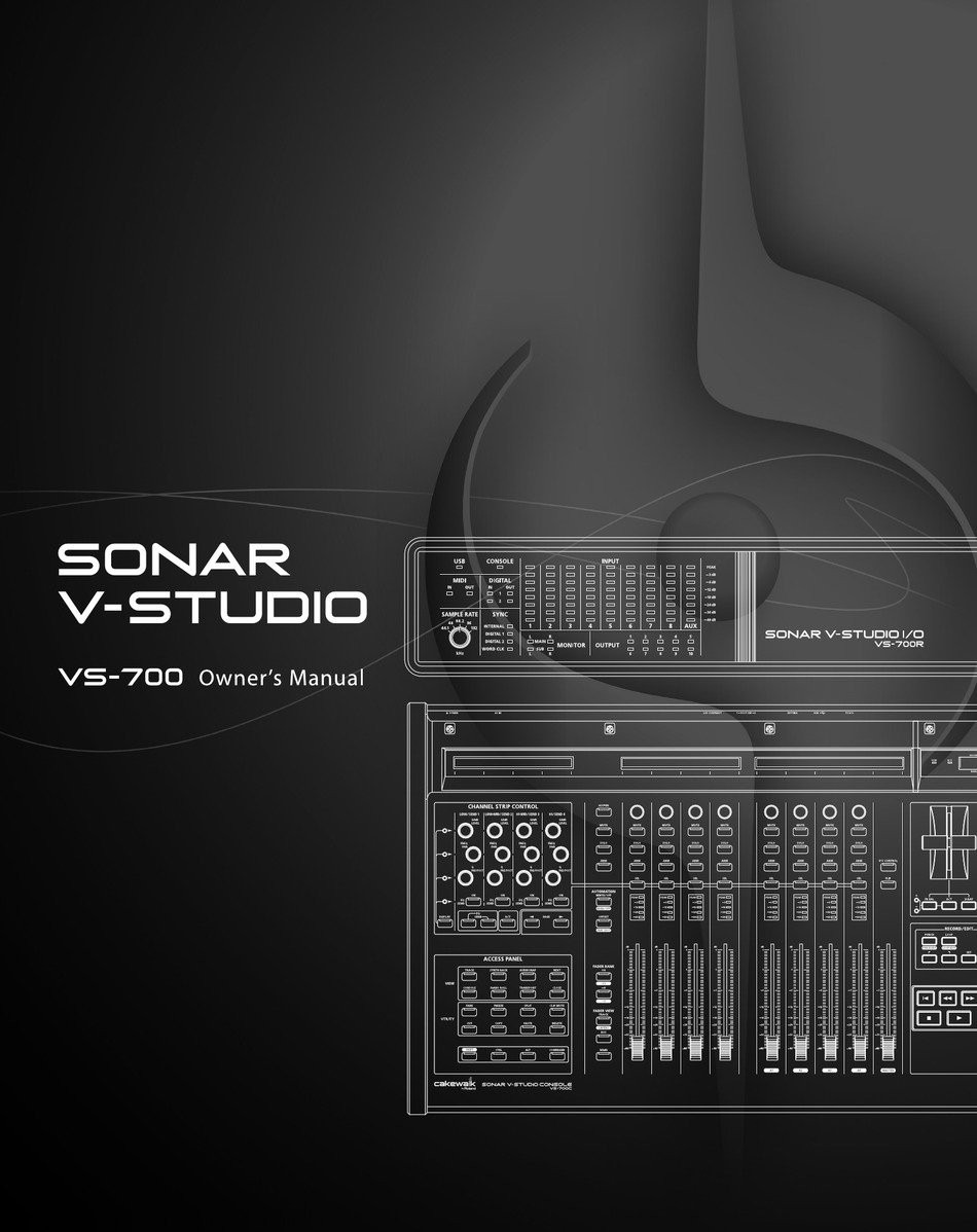 ROLAND SONAR V-STUDIO VS-700 OWNER'S MANUAL Pdf Download | ManualsLib