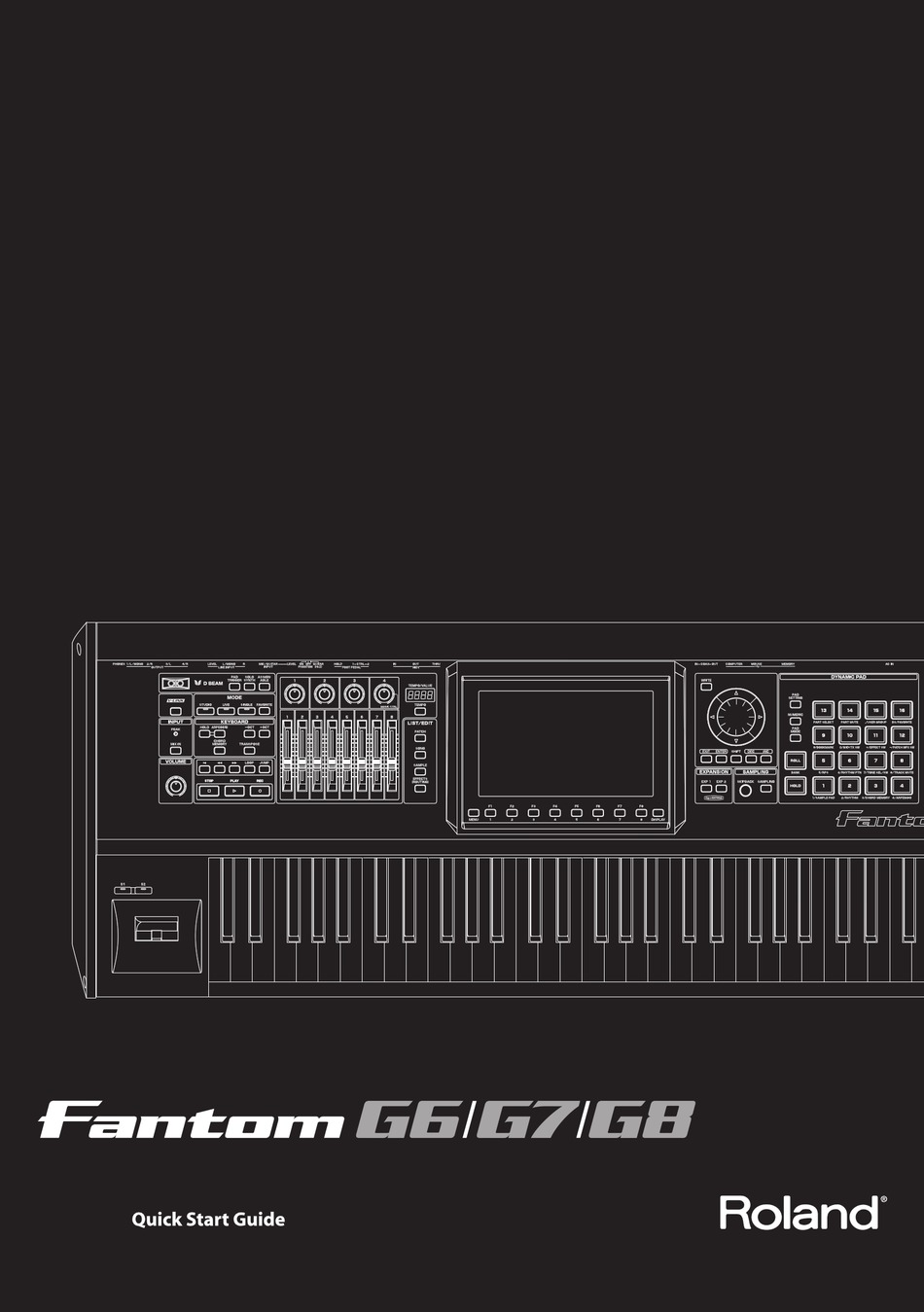 Roland Fantom G6 Quick Start Manual Pdf Download Manualslib