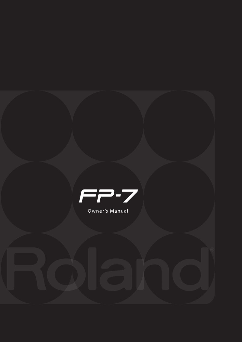 Roland Fp 7 Owner S Manual Pdf Download Manualslib