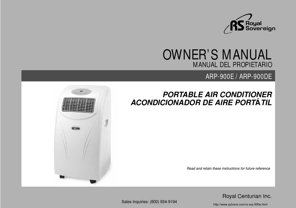 ROYAL SOVEREIGN ARP-900DE OWNER'S MANUAL Pdf Download | ManualsLib