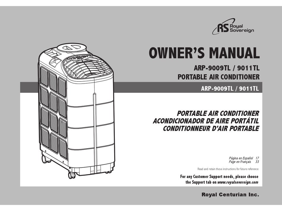 ROYAL SOVEREIGN ARP-9009TL OWNER'S MANUAL Pdf Download | ManualsLib