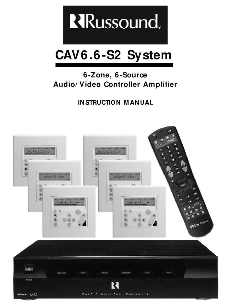 RUSSOUND CAV6.6S2 INSTRUCTION MANUAL Pdf Download ManualsLib