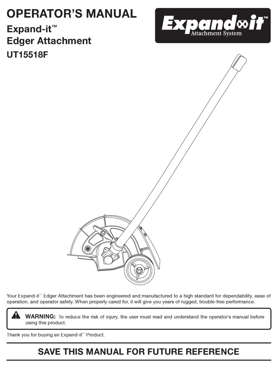 Expand It Ut15518f Operator S Manual Pdf Download Manualslib