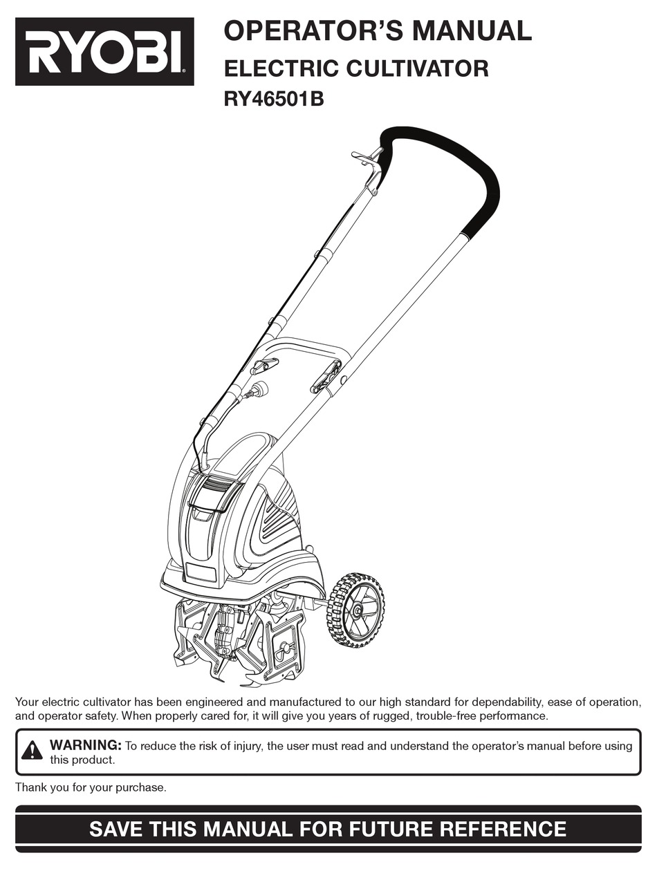 RYOBI RY46501B OPERATOR'S MANUAL Pdf 