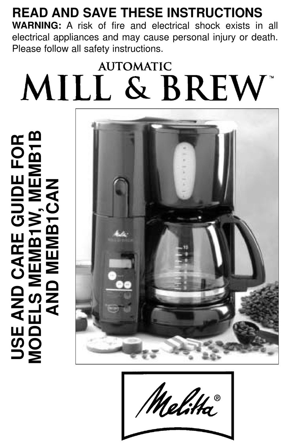 Melitta Mill And Brew Parts Speed Tutor