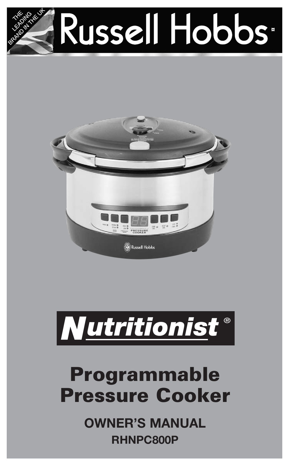 Russell Hobbs Rhnpc800p Nutritionist Owner S Manual Pdf Download Manualslib