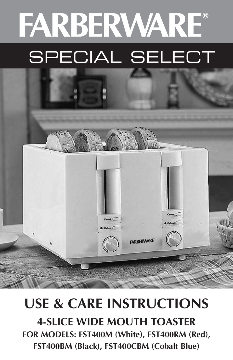 FARBERWARE FST400M (WHITE) USE AND CARE INSTRUCTIONS MANUAL Pdf Download ManualsLib