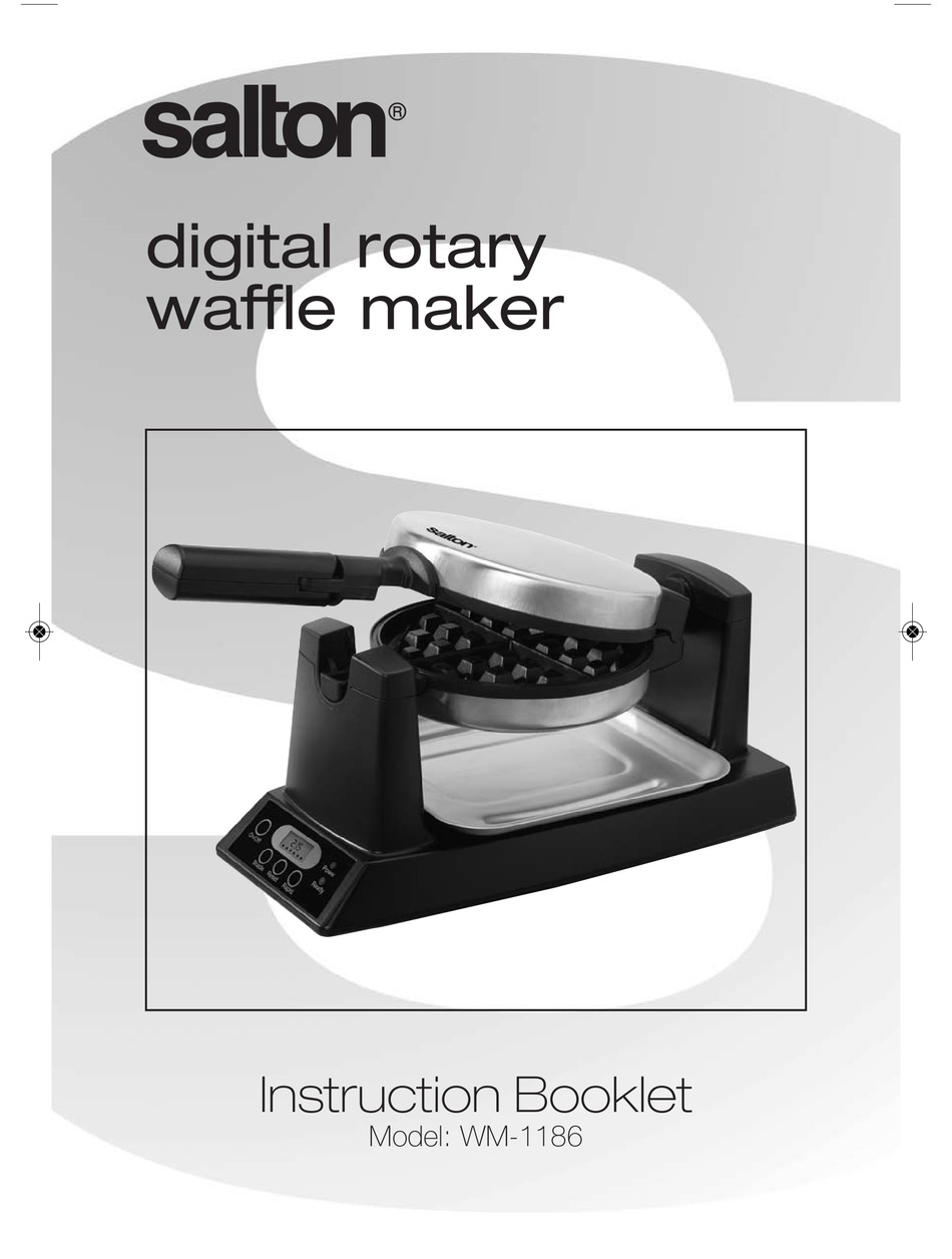 salton digital rotary waffle maker