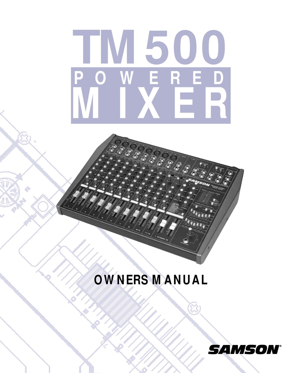 SAMSON TM 500 OWNER'S MANUAL Pdf Download | ManualsLib