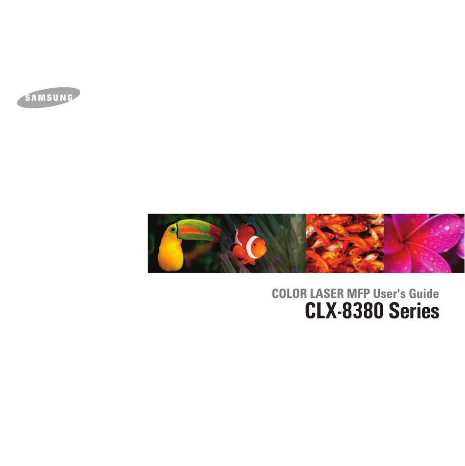 SAMSUNG CLX8380ND USER MANUAL Pdf Download ManualsLib