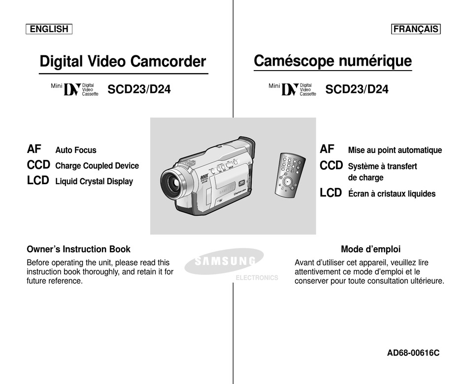 Details about   1pcs Samsung SCC-C4223P camcorder