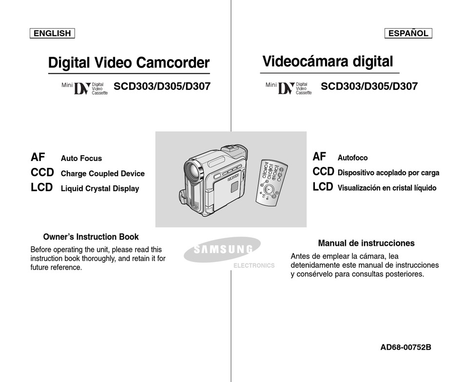 SAMSUNG SCD305 OWNER'S INSTRUCTION BOOK Pdf Download | ManualsLib