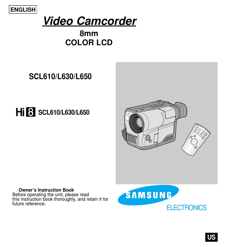 samsung scl610 hi8 camcorder