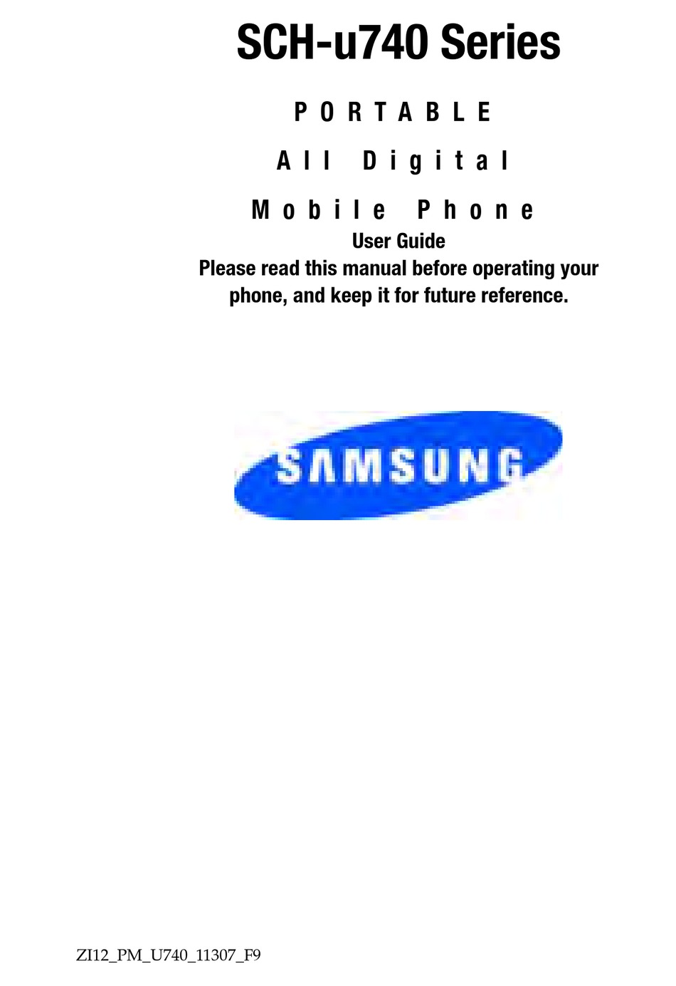 Samsung Schu740 User Manual Pdf Download Manualslib