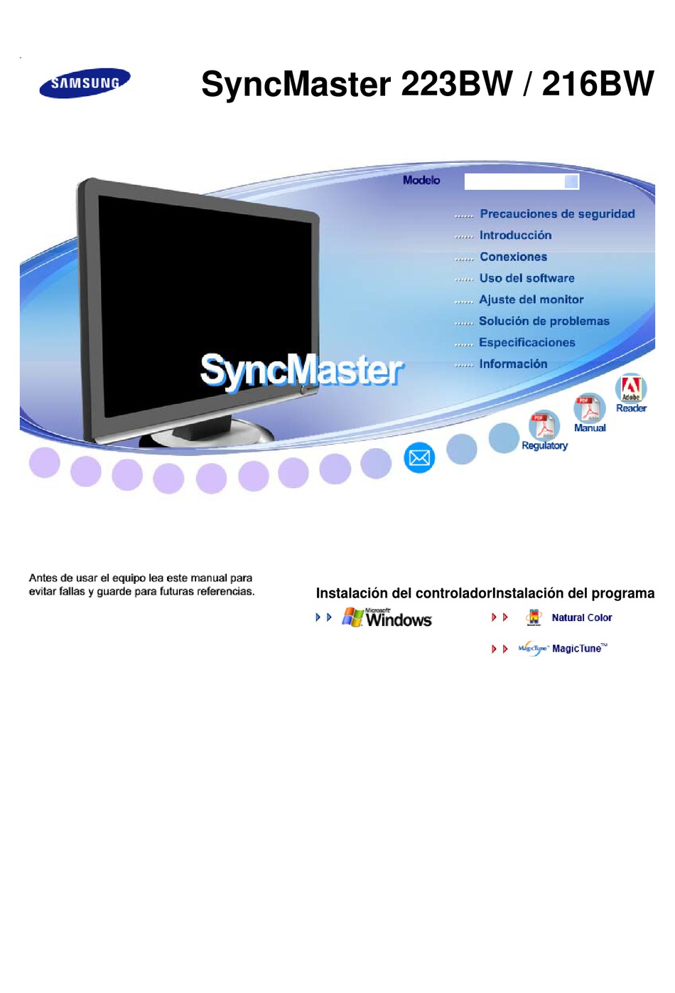 samsung syncmaster 223bw driver