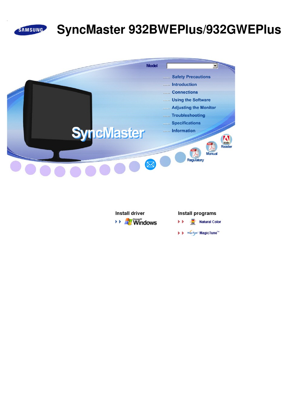 syncmaster 932bw