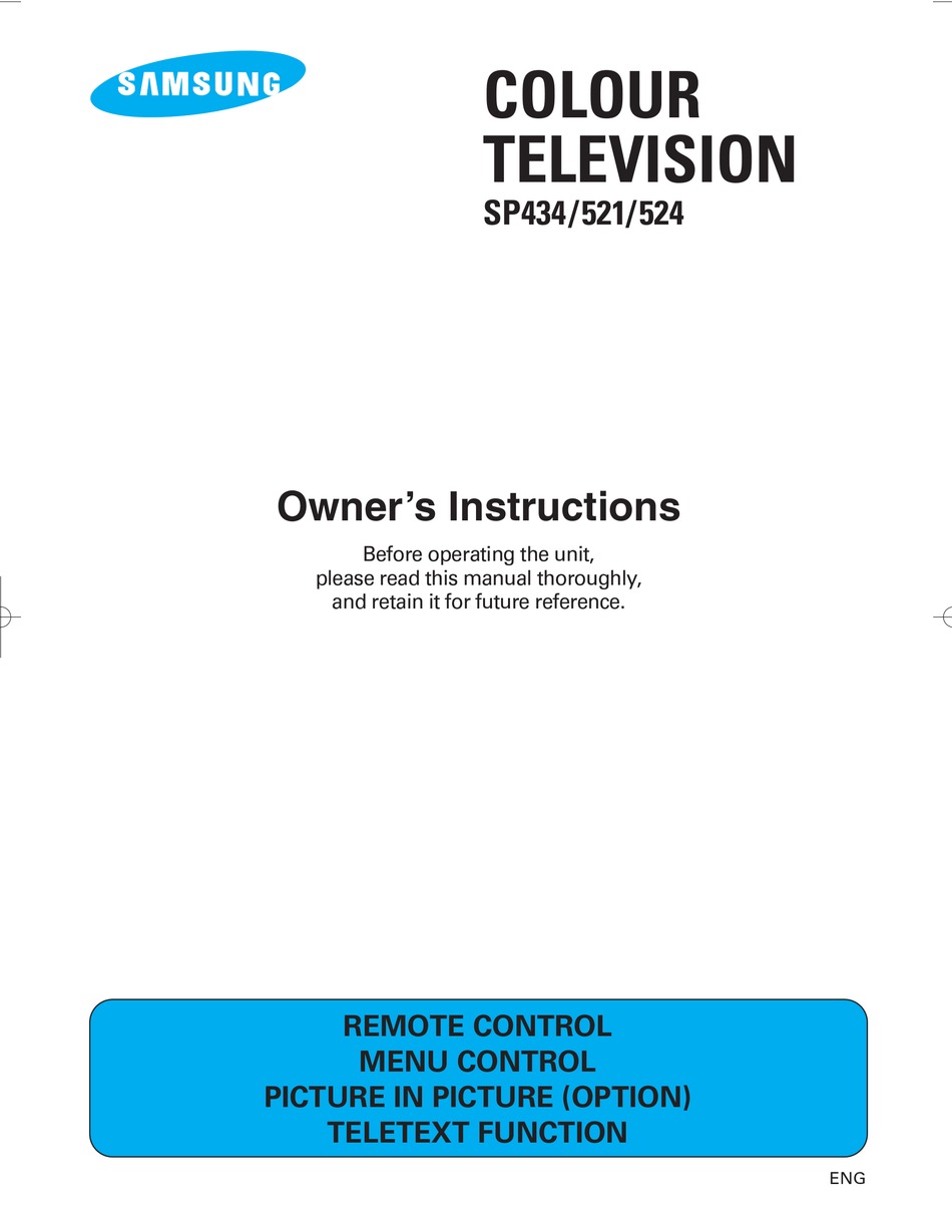 SAMSUNG 524 OWNER'S INSTRUCTIONS MANUAL Pdf Download | ManualsLib