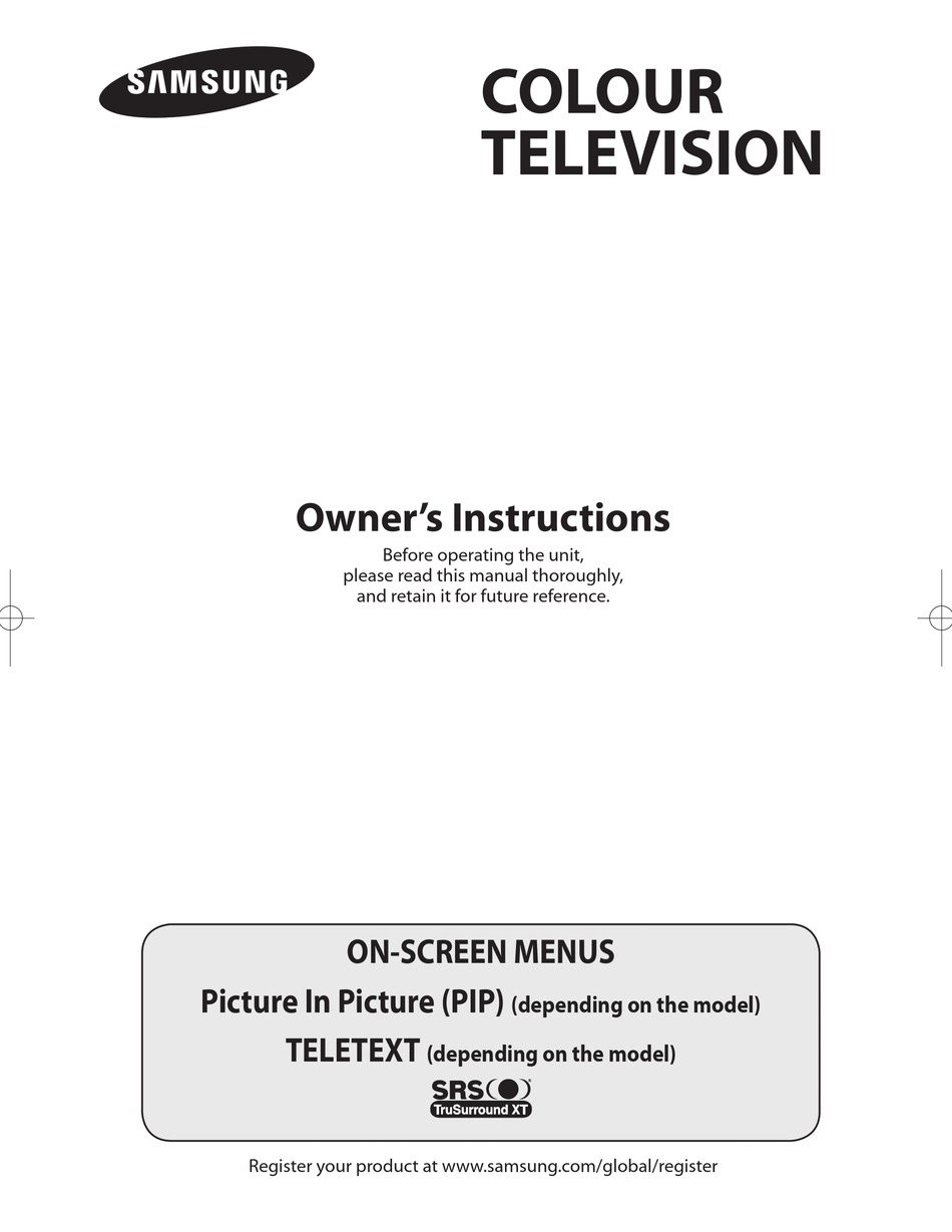 SAMSUNG WS-32Z308T OWNER'S INSTRUCTIONS MANUAL Pdf Download | ManualsLib