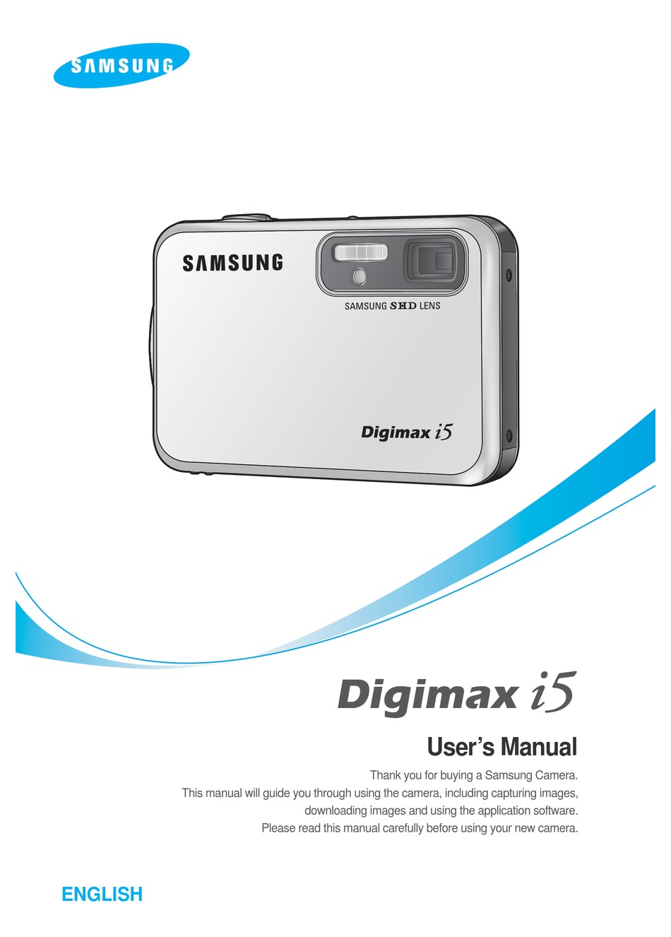 User manual. Samsung Digimax #1 (i5). Фотоаппарат Samsung Digimax i5. User manual Samsung камера.