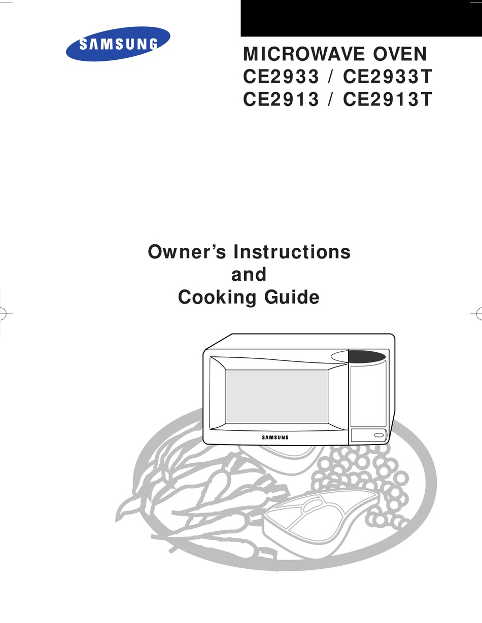 SAMSUNG CE2913 OWNER'S INSTRUCTIONS AND COOKING MANUAL Pdf Download