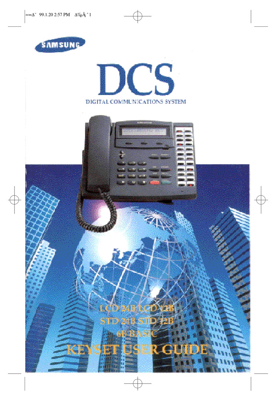 Samsung DCS-24B Standard Telephone 