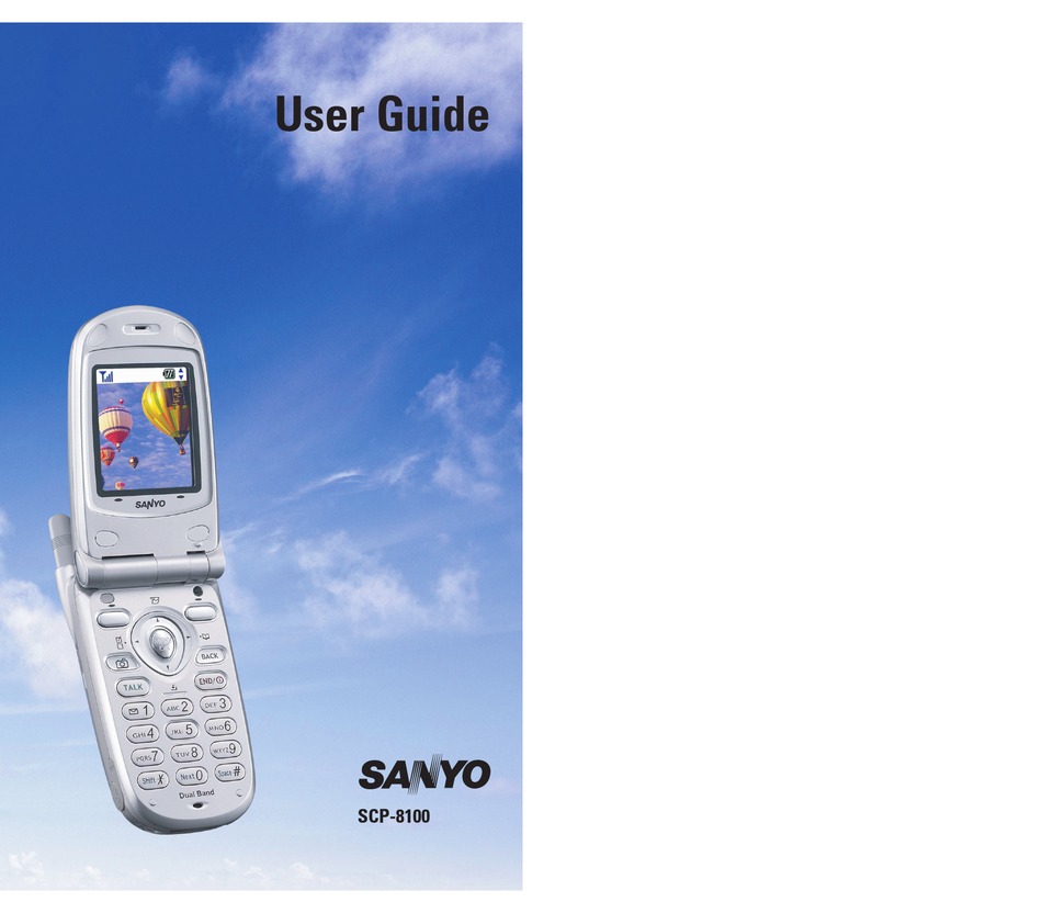 SANYO SCP8100 USER MANUAL Pdf Download ManualsLib