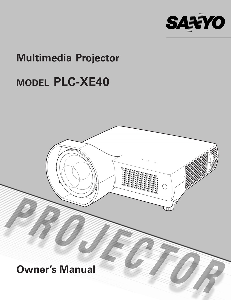 Sanyo PLC-XE40 Projector Assembly with High Quality Bulb Inside 