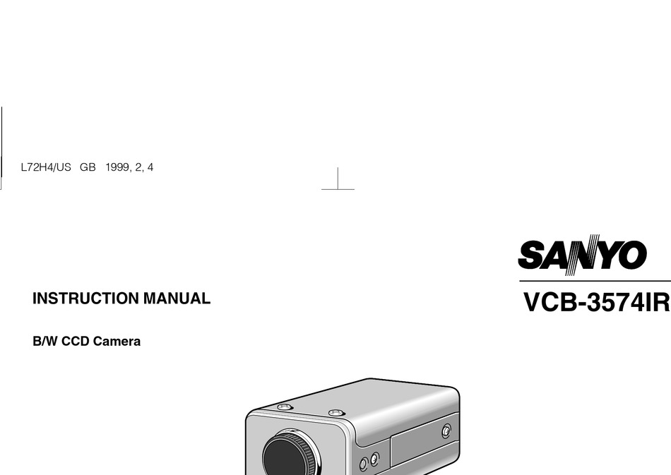 SANYO VCB-3574IR INSTRUCTION MANUAL Pdf Download | ManualsLib