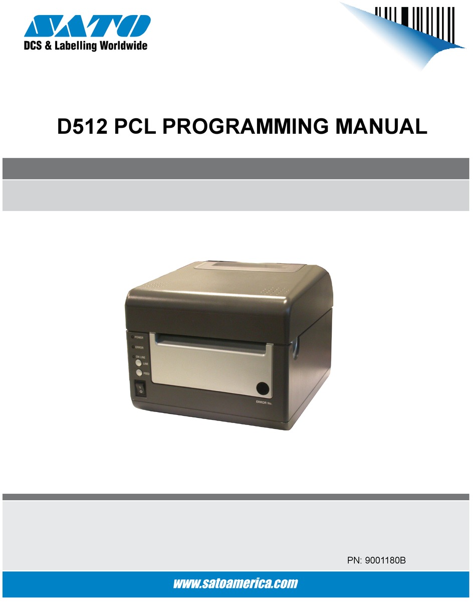 Reset Command - SATO D512 PCL 