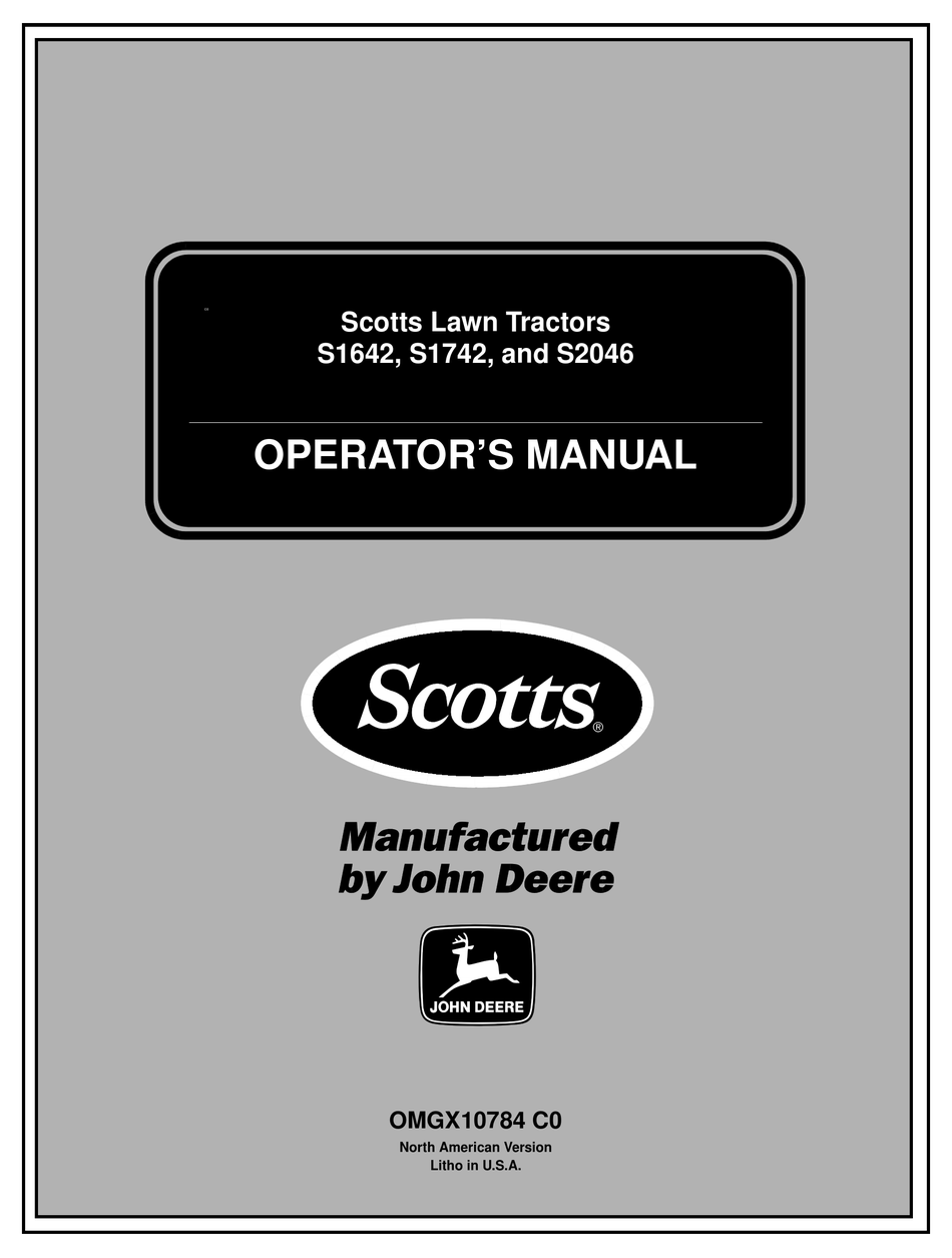 Scotts S1642 S1742 S2046 Operator S Manual Pdf Download Manualslib