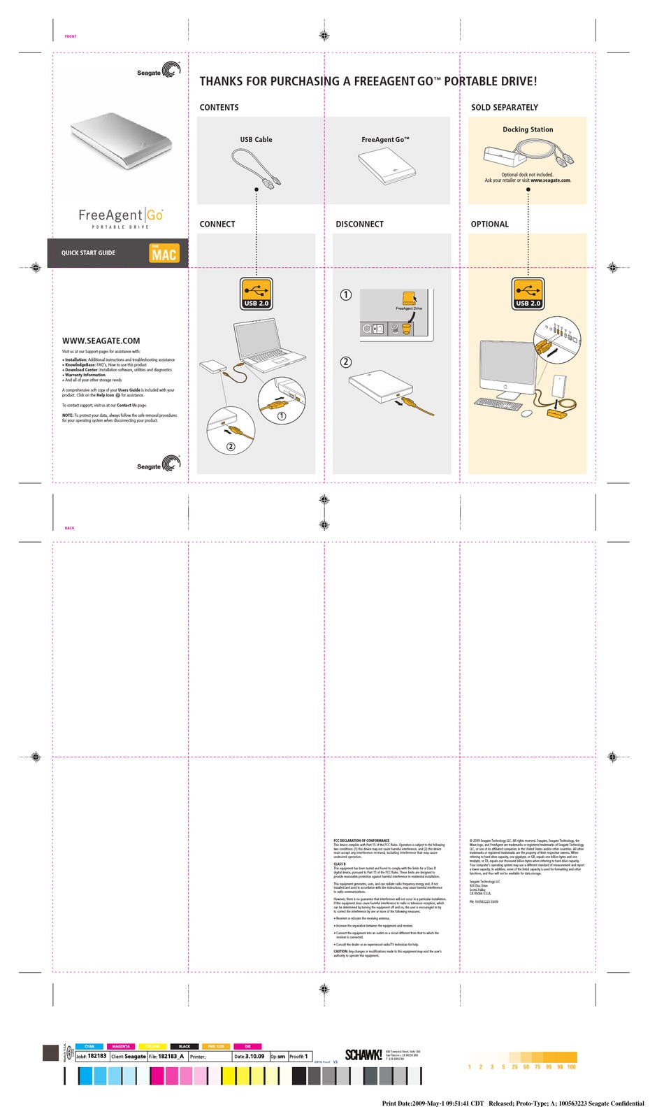 SEAGATE FREEAGENT GO 100563223 QUICK START MANUAL Pdf Download ManualsLib