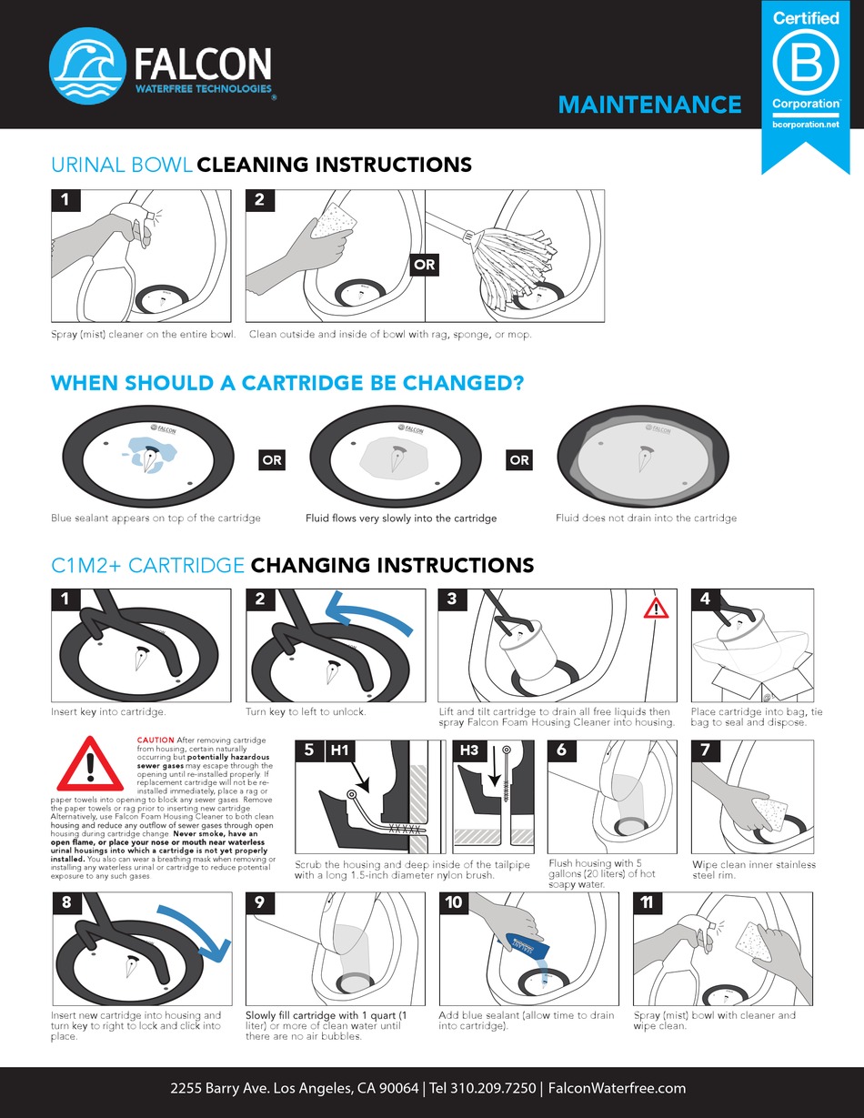 FALCON WATERFREE C1M2PLUS MAINTENANCE Pdf Download ManualsLib