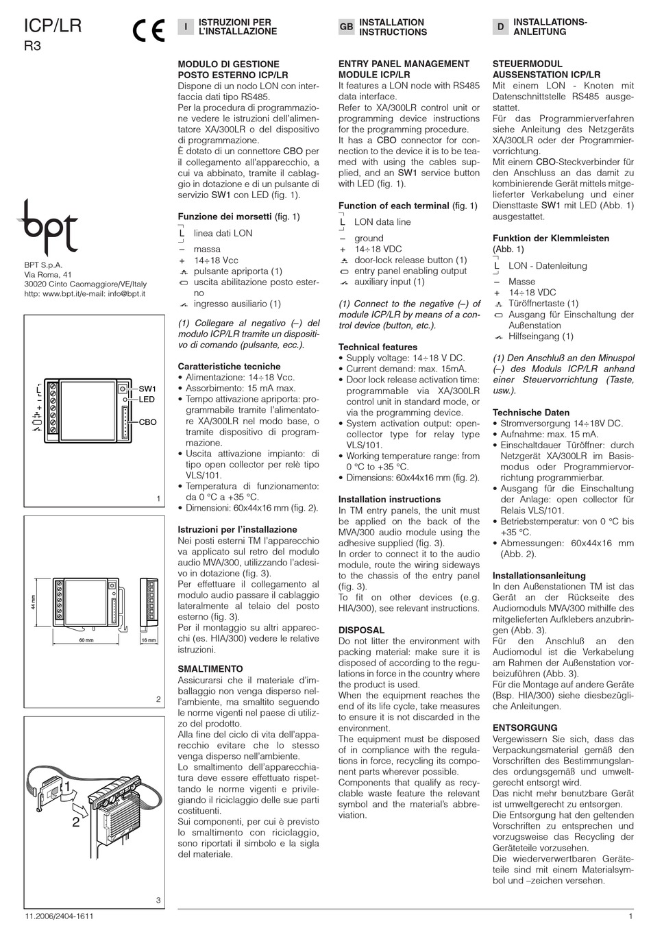 bpt-icp-lr-r3-installation-instructions-pdf-download-manualib