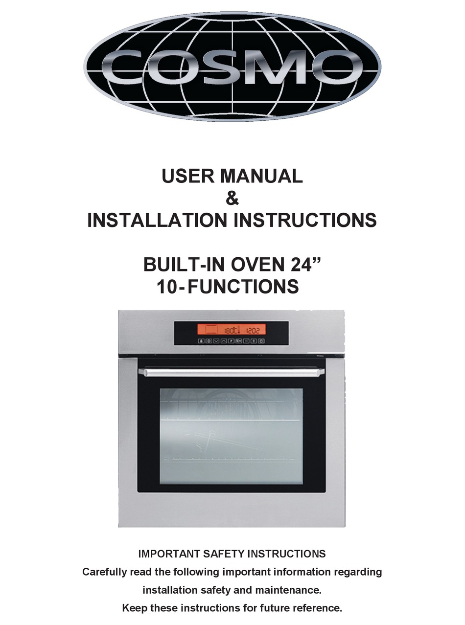 cosmo electronic safe manual