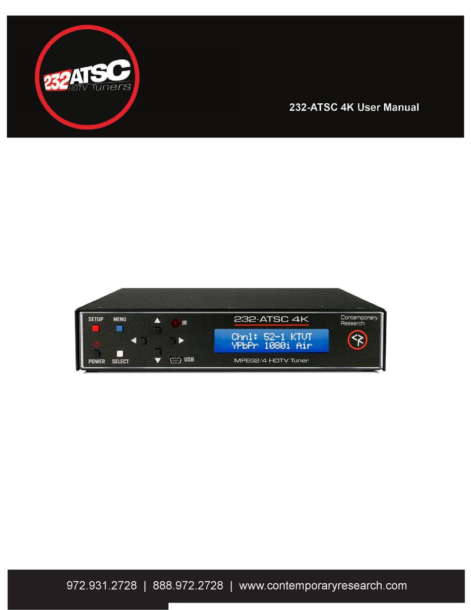 Contemporary Research 5100-002 ATSC-SDI 4 HDTV Tuner 