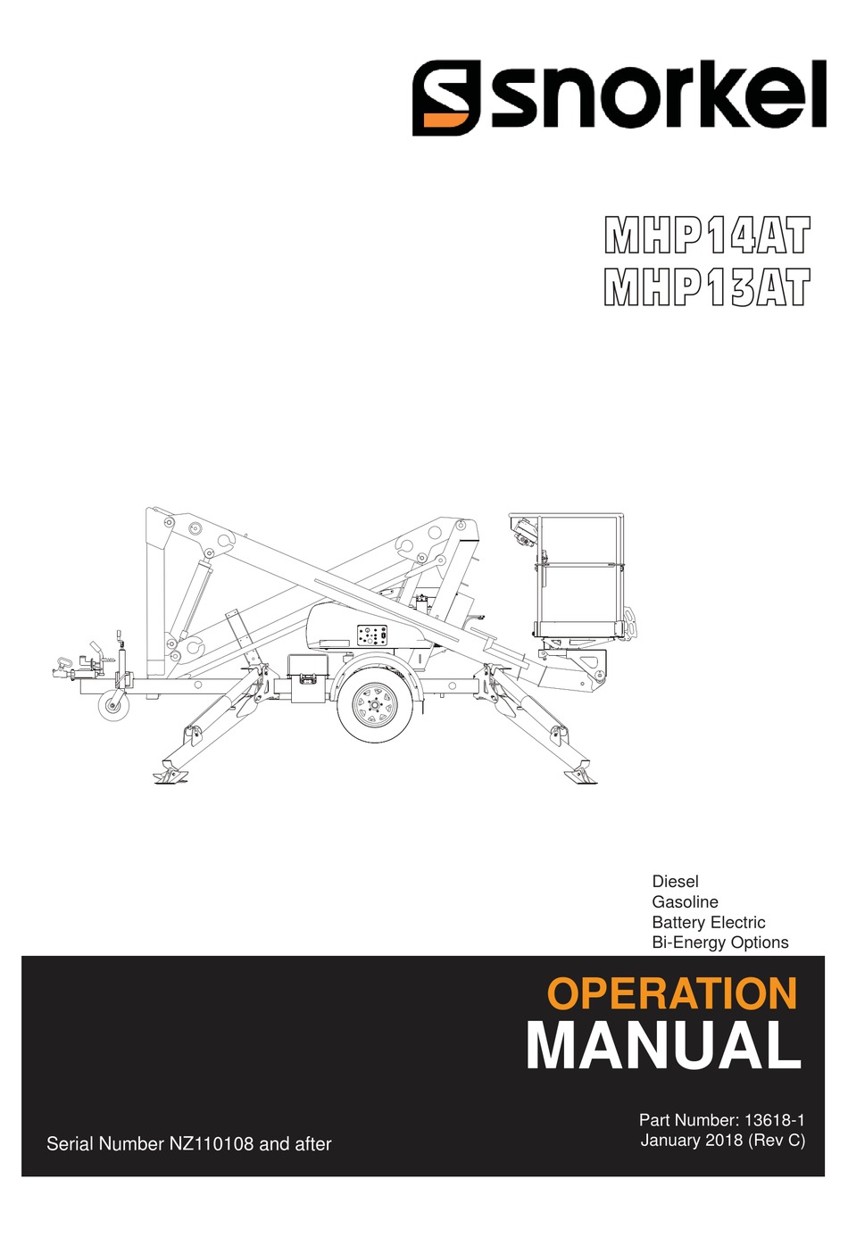 SNORKEL MHP13AT OPERATION MANUAL Pdf Download ManualsLib