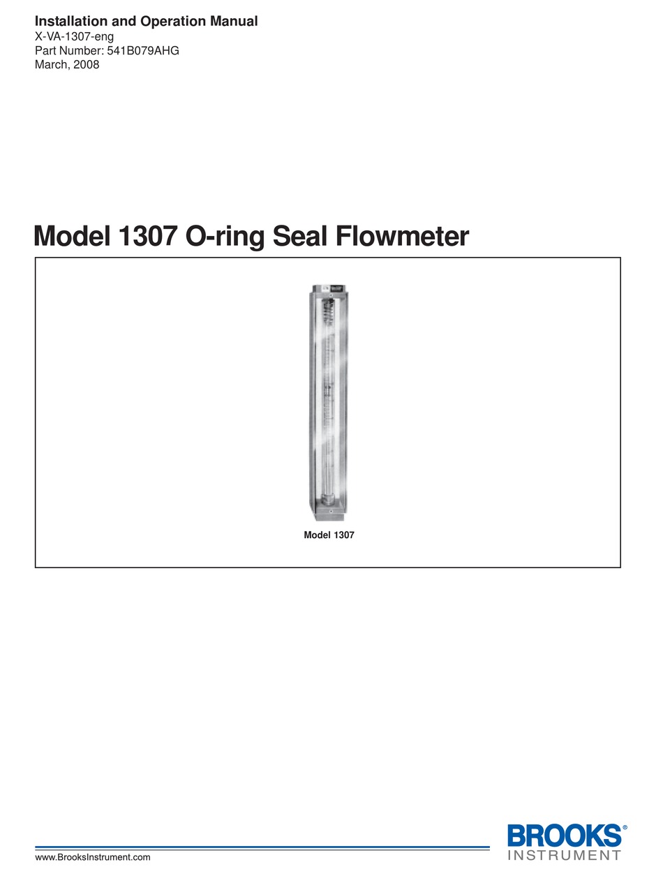 BROOKS 1307 INSTALLATION AND OPERATION MANUAL Pdf Download ManualsLib