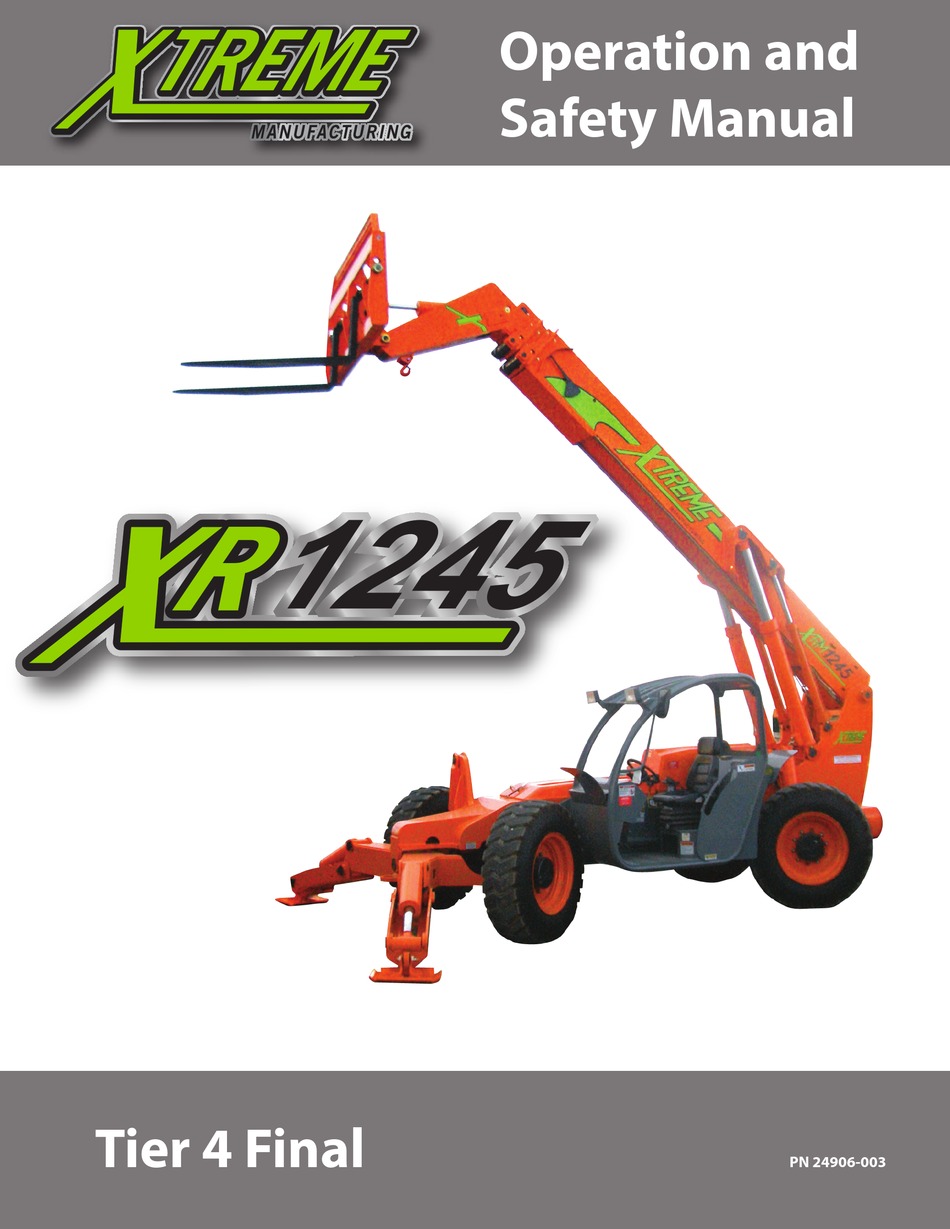 XTREME XR1255 OPERATION AND SAFETY MANUAL Pdf Download ManualsLib