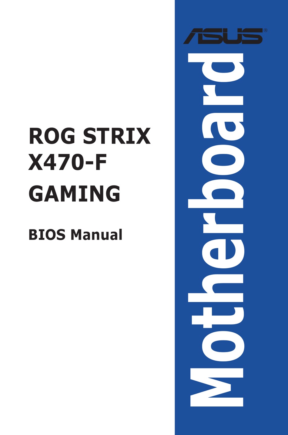 Asus Rog Strix X470 F Gaming Bios Manual Pdf Download Manualslib