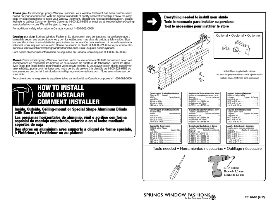 BALI HORIZONTAL BLINDS HOW TO INSTALL Pdf Download | ManualsLib