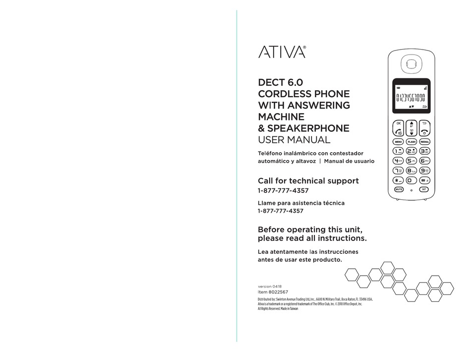 ATIVA 8022567 USER MANUAL Pdf Download ManualsLib