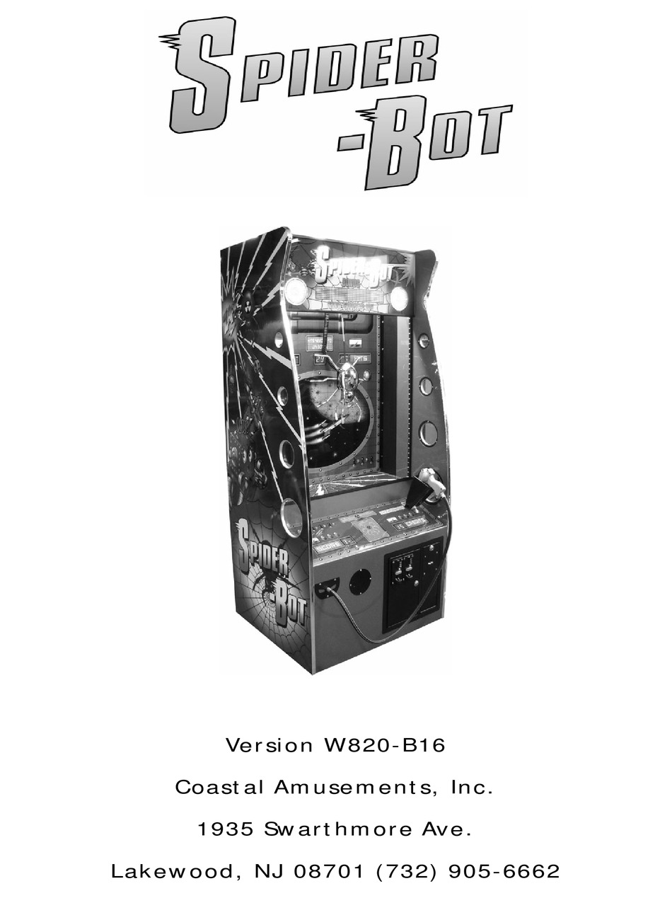 Coastal Amusements Spider Bot User Manual Pdf Download Manualslib