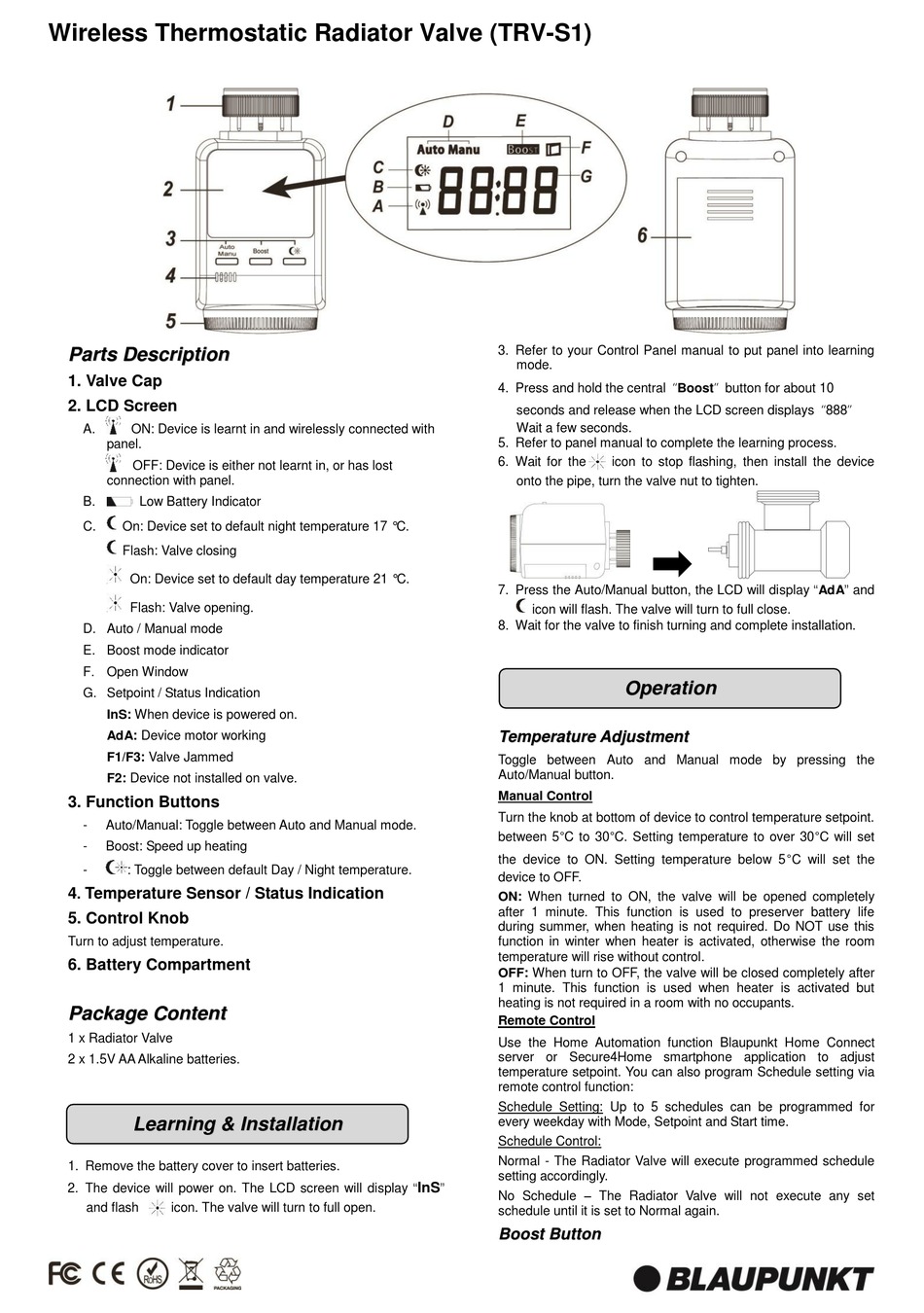 Blaupunkt Trv S1 Manual Pdf Download Manualslib