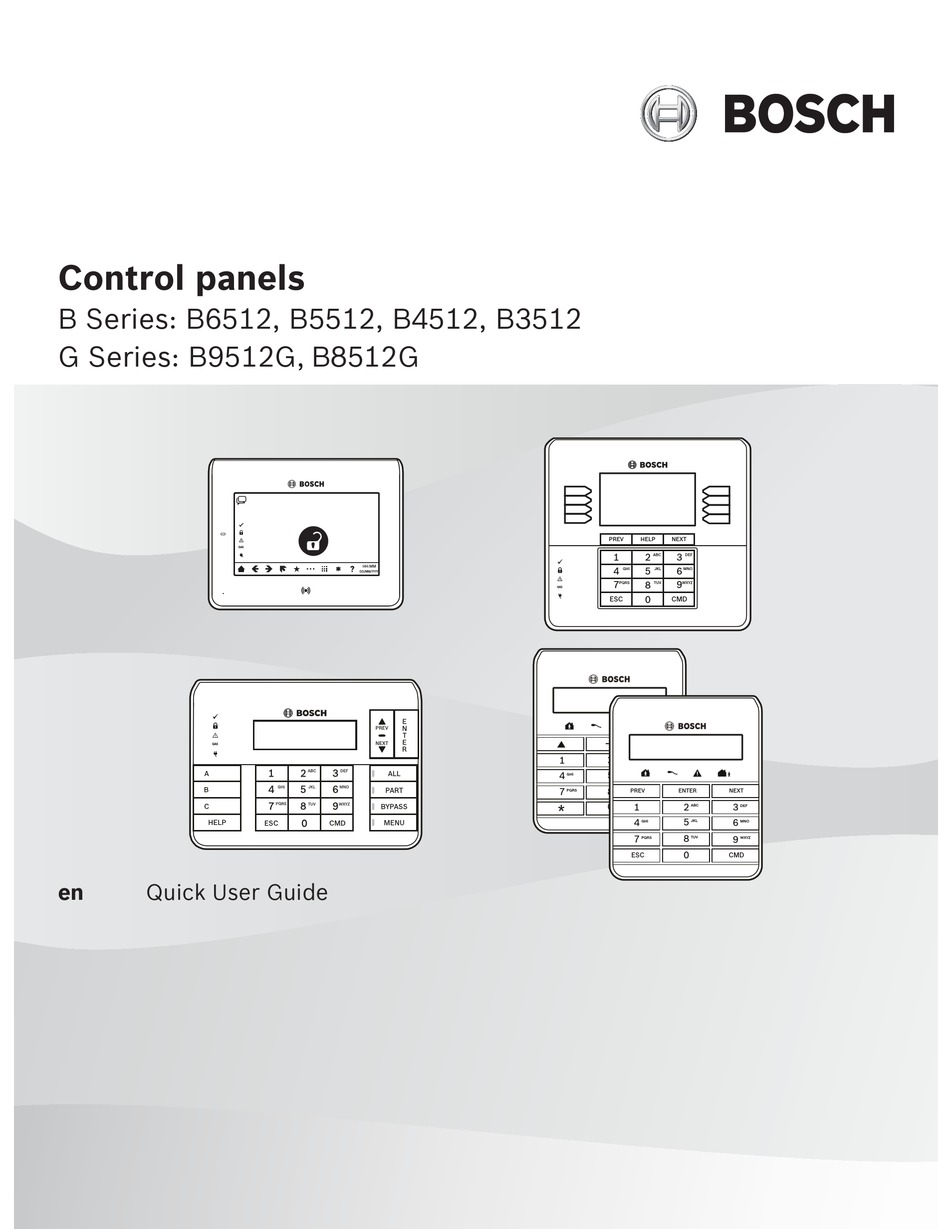 BOSCH B6512 QUICK USER MANUAL Pdf Download ManualsLib