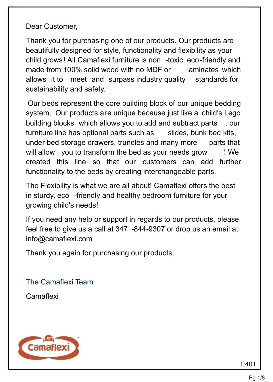 CAMAFLEXI C111 NT ASSEMBLY INSTRUCTIONS MANUAL Pdf Download ManualsLib