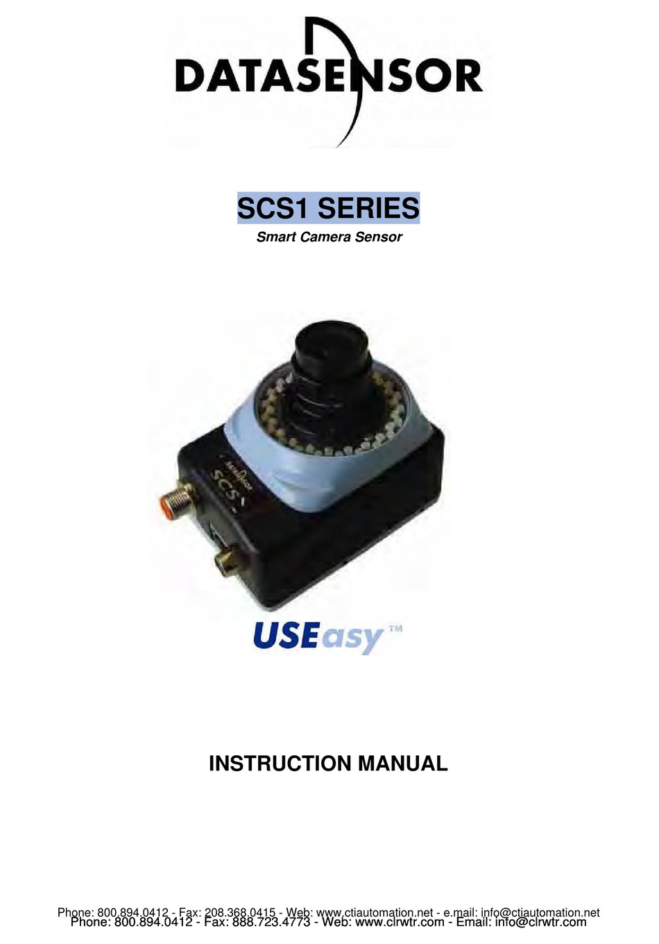 DATASENSOR SCS1 SERIES INSTRUCTION MANUAL Pdf Download ManualsLib
