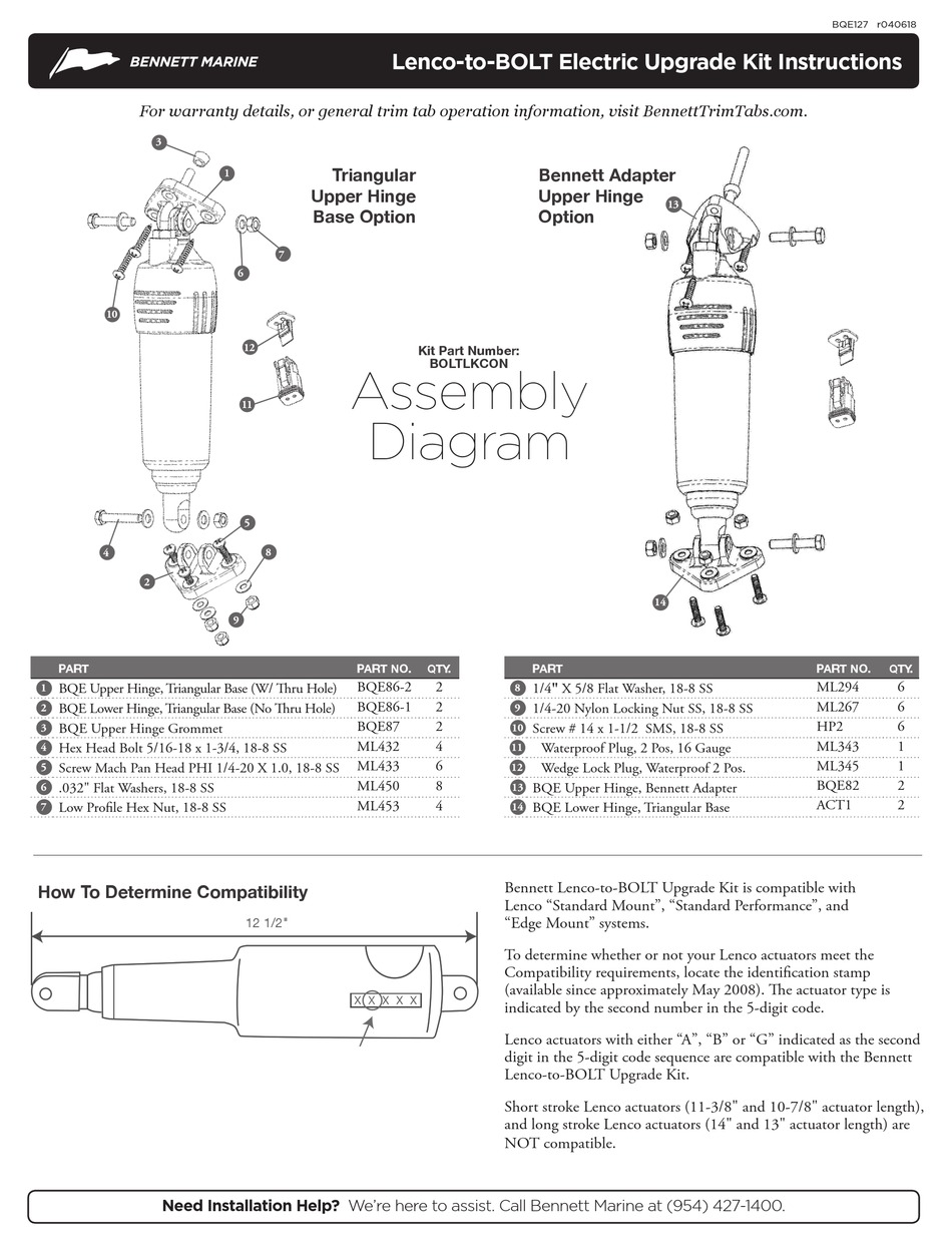 MARINE LENCOTOBOLT INSTRUCTIONS Pdf Download ManualsLib