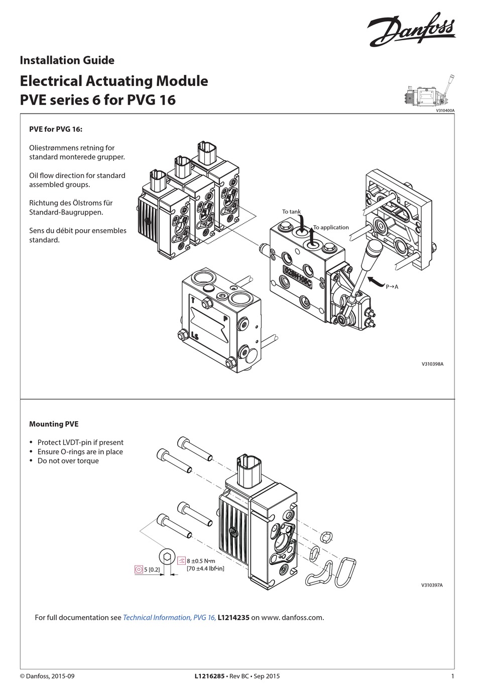 DANFOSS PVEO INSTALLATION MANUAL Pdf Download | ManualsLib