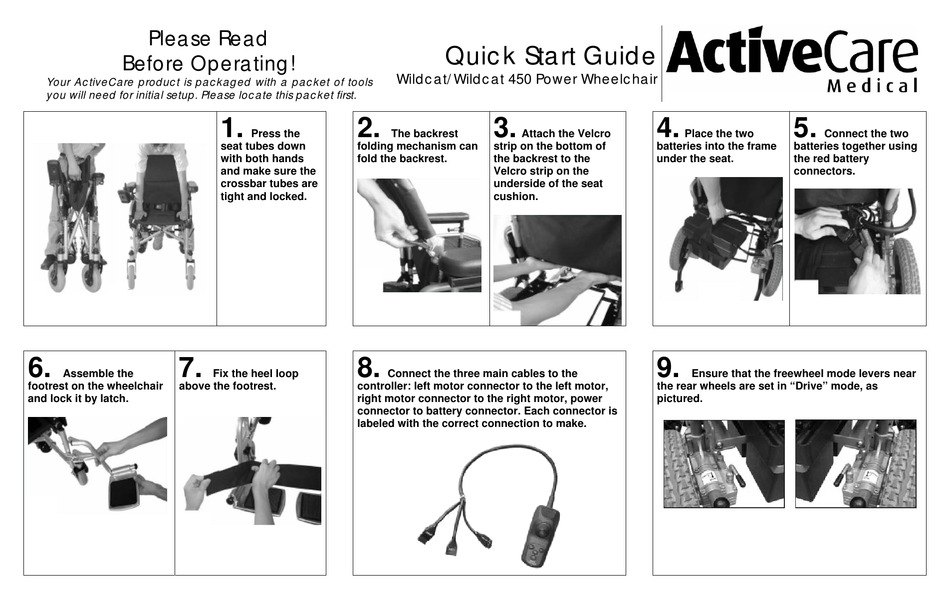 active-care-medical-wildcat-quick-start-manual-pdf-download-manualslib