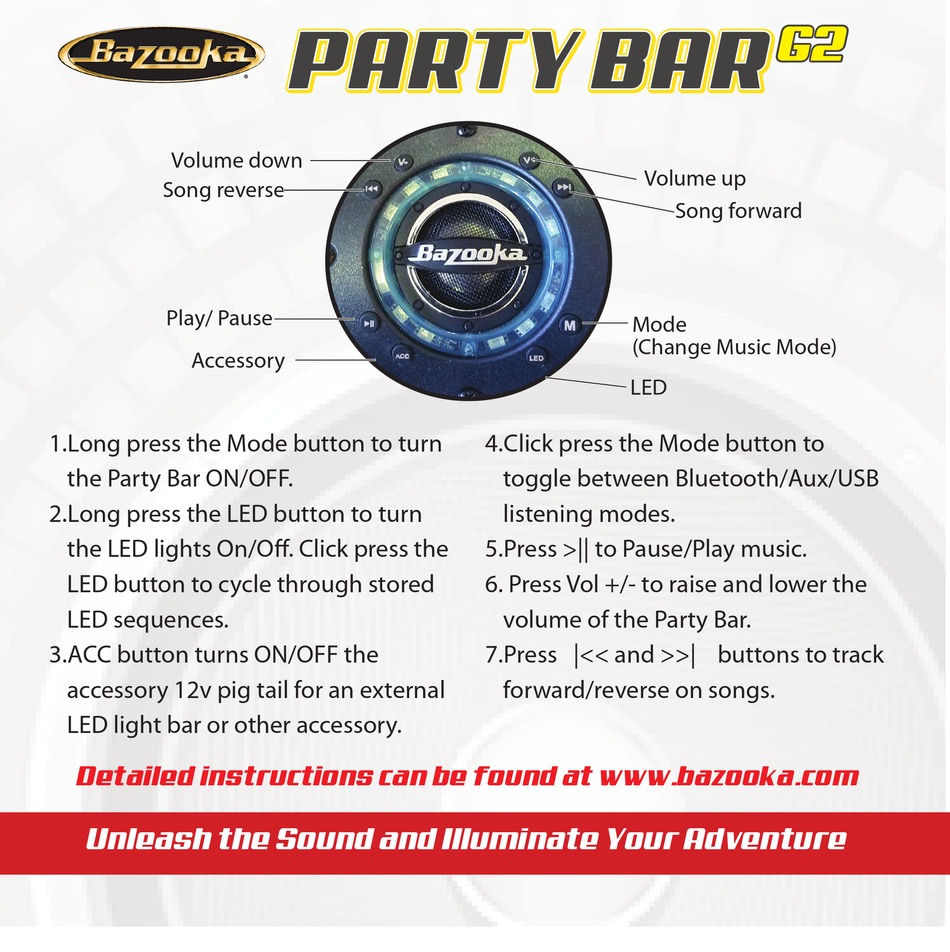 Bazooka party bar bluetooth pairing Clearance